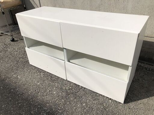 ★状態△★ 収納 棚 IKEA BESTÅ＆ INREDA イケア ベストー インレーダ 約120x42x66cm