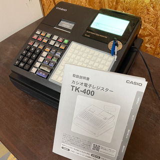 お買い得　即決　激安　カシオ　レジスタ　TK-400 取説有　中...