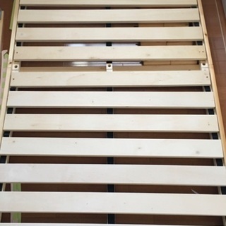 シングルベッド2台マットレスフレームセットの画像