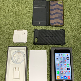中古iPhone 7 SIMフリー 256GB ジェットブラック ガラスコーティング済