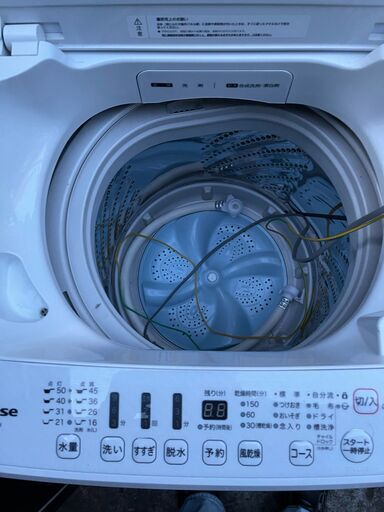 ■都内近郊無料で配送、設置いたします■2018年製　風乾燥付き洗濯機　ハイセンス　HW-G55A-W　5.5キロ■HI03