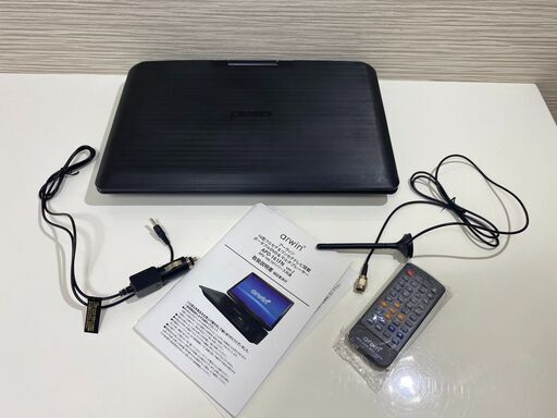 アーウィン　16型フルセグ搭載ポータブルDVD＆マルチプレーヤー