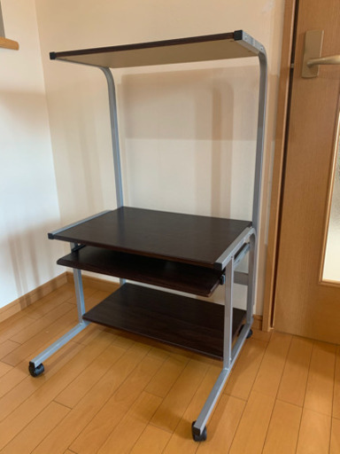 パソコンデスク　ロータイプ　ブラウン