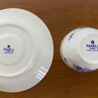 1025 MARUI  カップ＆ソーサー　ペア　在庫4客ありの画像