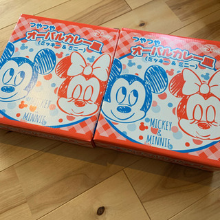 ミッキー&ミニー　オーバルカレー皿　2枚セットの画像