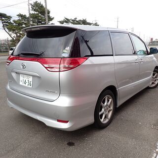 エスティマ☆すぐ乗れる！【YouTubeで現車確認】☆グレード　アエラス☆車検R4年５月迄☆両側パワスラ☆ミラー一体型ETC☆３列目シート格納の画像