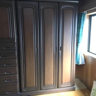 衣裳タンス　木製収納　2個の画像