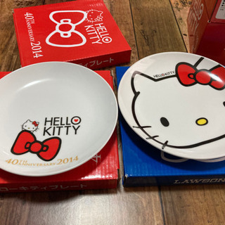 限定 ハローキティ キティ LAWSON ローソン 皿 プレート...