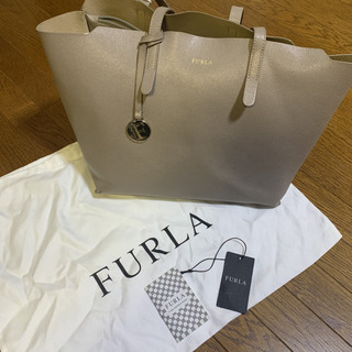 FURLA サリー トートバッグ　サッビア　グレージュ
