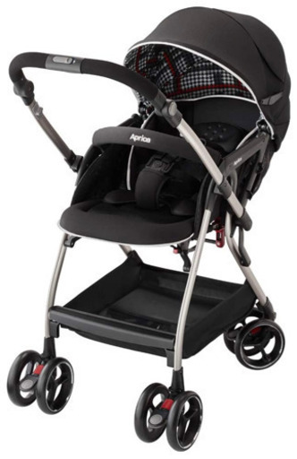Aprica(アップリカ) 両対面オート4輪ベビーカー オプティア AC Optia AC ジェットブラック(BK)