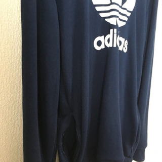 アディダスオリジナルス　ネイビーパーカーの画像