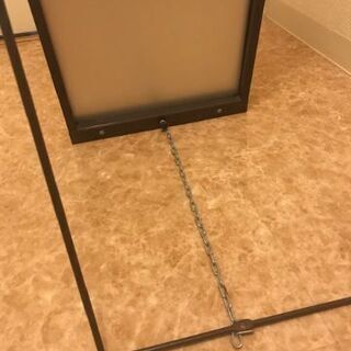 スタンドミラー（全身鏡）※自立スタンド部分に難ありの画像