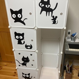 ハンガーラック付き衣装ケースの画像