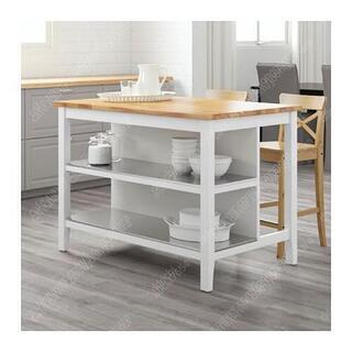 IKEA イケア アイランドキッチンテーブル+椅子2脚+
座布団セットの画像