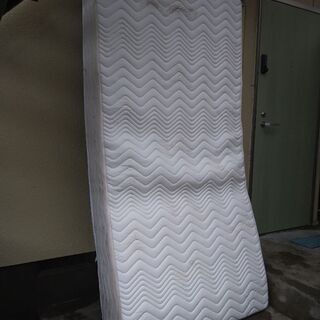 極厚　バンブーシングルベッド　マットレス　コイル入り