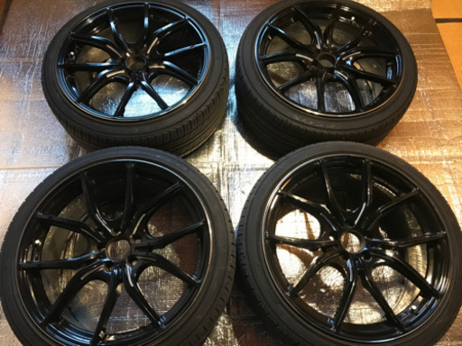 レイズ５７ＦＸＸグラムライツ１８インチアルミホイールタイヤセット