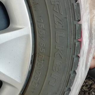 ホンダ 鉄チンホイールタイヤ４本もらって下さい！155/65R13 73Qの画像