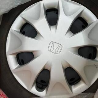 ホンダ 鉄チンホイールタイヤ４本もらって下さい！155/65R1...