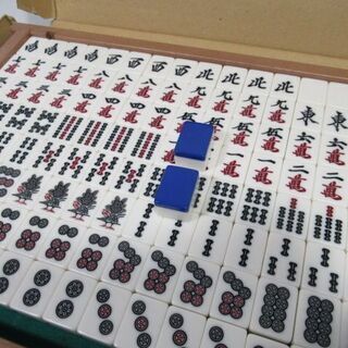JKN2158/麻雀牌/全自動/青色/黄色/現状渡し/中古品/	の画像