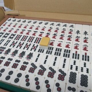 JKN2158/麻雀牌/全自動/青色/黄色/現状渡し/中古品/	の画像
