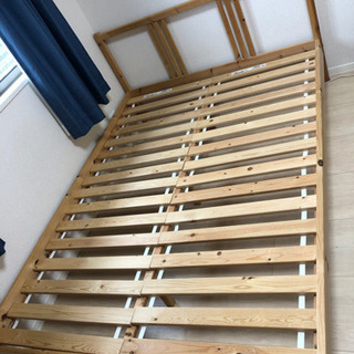 【中古品】ダブルベッド　