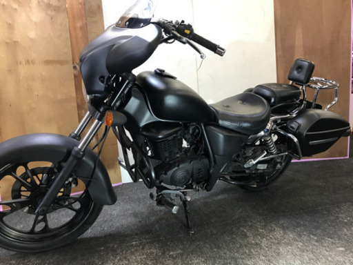ハーレースタイル　GZ125HS　マットブラック　バッテリー新品