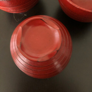 木製のお椀　3個の画像