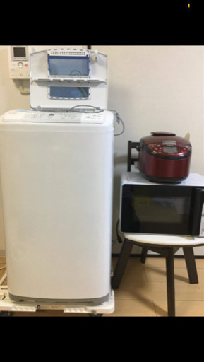 家電セット:洗濯機は2016年製‼️炊飯器は2016年製‼️電子レンジは2019年製‼️配送無料です‼️