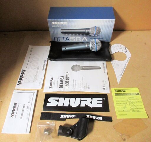 ☆シュアー SHURE BETA58A ダイナミック・ボーカル・マイクロホン◆正確。パワフル。存在感バツグン！
