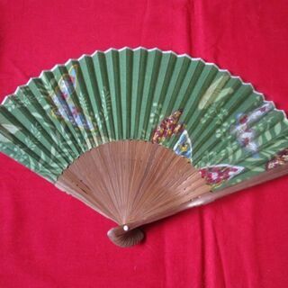 宮崎サボテン染め 扇子＆ハンカチセットの画像