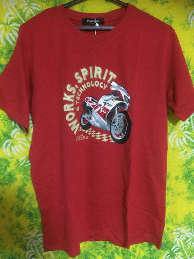 バイク柄Tシャツ新品ヤマハTZR