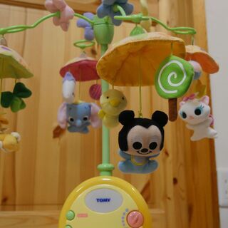 【取引中】【0ヶ月～】赤ちゃん用「やわらかガラガラメリーデラックス」（電池代込み）の画像