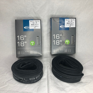 SCHWALBE 16インチ・18インチ用自転車チューブ　2本セ...