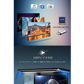 （CM156HD）XTRONS 最新 15.6インチ 大画面 フリップダウンモニター 1920x1080 解像度 超薄 軽 HDMI対応 1080Pビデオ対応 外部入力 ドア連動 水平開閉180度 USB・SDの画像