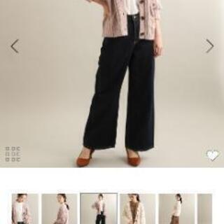 新品ニット/モールフェザー/ケーブルカーディガン/くすみピンクの画像