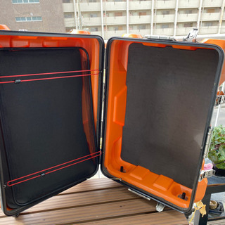 PROTEX キャリーケース スーツケース CR-7000 ハード オレンジ 業界シェアNo.1＞容量106LプロスペックキャリーコンテナCR-7000