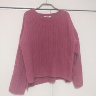 OZOC スリットロングニット ピンクの画像