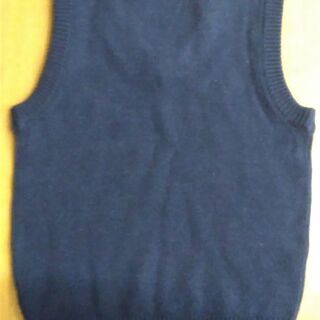 【中古】卒業、入学式に　紺色ベスト　１００cm　の画像