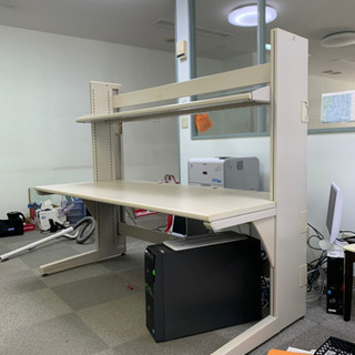 【引渡済】事務用品　パソコン台　2台置き用の画像