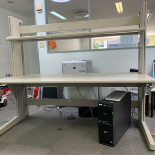 【引渡済】事務用品　パソコン台　2台置き用の画像