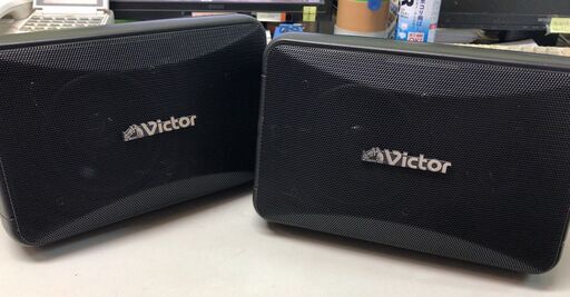 ★中古★JVCケンウッド　Victor　コンパクトスピーカー　PS-S10B　2個セット　動作未確認　汚れ有り　現状品