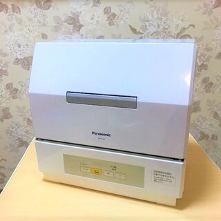 美品　Panasonic NP-TCR4-W　電気食器洗い乾燥機 2019年製　ホワイト　分岐栓付き　3人用　エコナビ