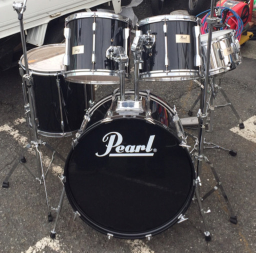 ◆Pearl ドラムセット 6点◆シンバルスタンド、ハイハットスタンド&ペダル付！BEAT INN SERIES 輸送用外箱付