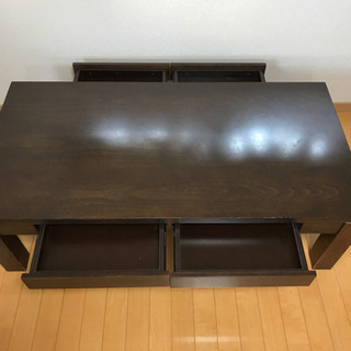 ローテーブル　机　引き出し付き　お譲りしますの画像
