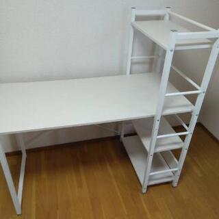ニトリ システムデスク ザッキー白
