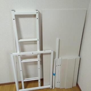 ニトリ システムデスク ザッキー白の画像