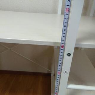 ニトリ システムデスク ザッキー白の画像