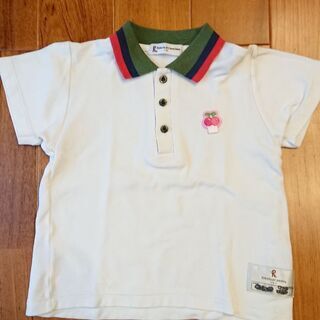 値下げ！太田百華幼稚園 体操服 110cm 上 シャツ(さくらんぼ)の画像