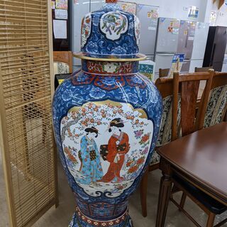 有田焼沈香壺 花鳥美人宝船図 高さ168cm