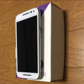 Motorola(モトローラ) MotoG SIMフリースマートフォン ホワイトの画像